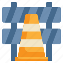 barrier, cone, maintenance