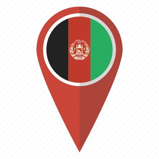 Afghanistan, flag, pin, map icon - Download on Iconfinder