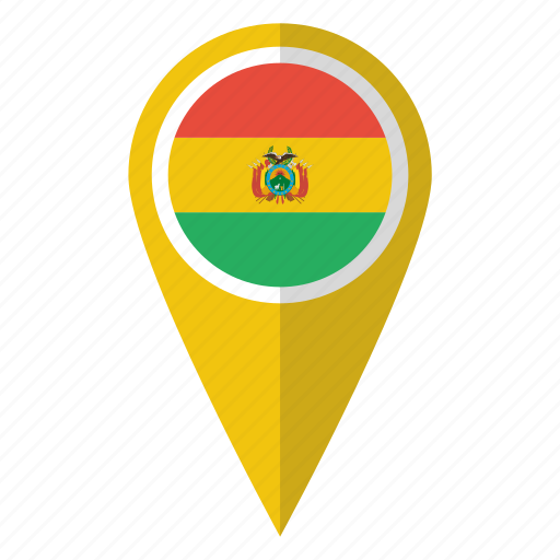 Bolivia, flag, pin, map icon - Download on Iconfinder