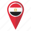egypt, flag, pin, map 