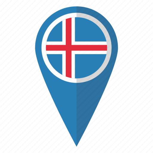 Flag, iceland, pin, map icon - Download on Iconfinder