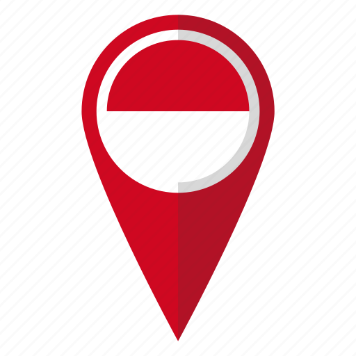 Flag, indonesia, pin, map icon - Download on Iconfinder