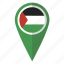 flag, palestine, pin, map 