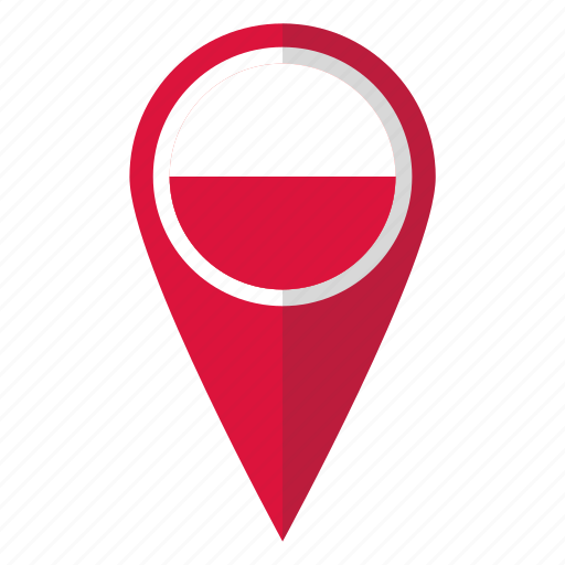 Flag, pin, poland, map icon - Download on Iconfinder