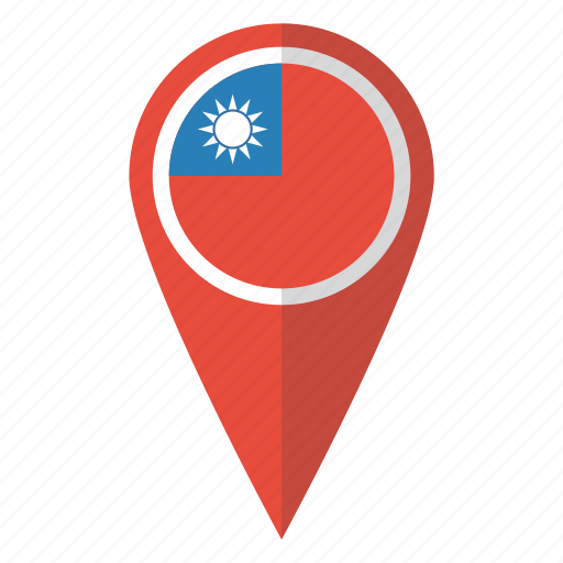 Flag, pin, taiwan, map icon - Download on Iconfinder