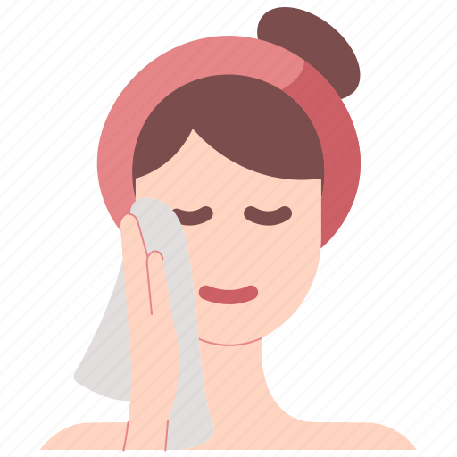 Wipe, woman, skincare, clean icon - Download on Iconfinder