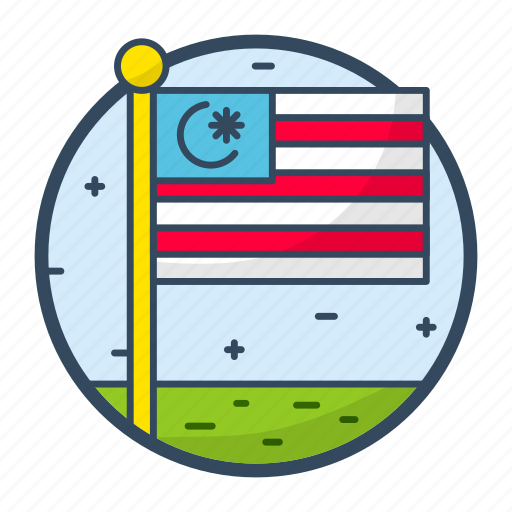 Malaysian, flag, nationality, country, world icon - Download on Iconfinder