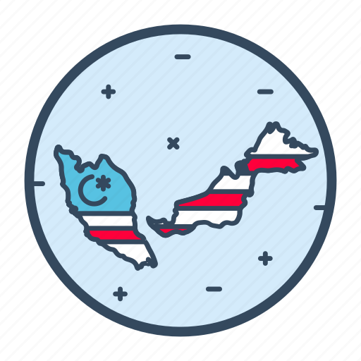 Malaysian, country, map, location, world icon - Download on Iconfinder