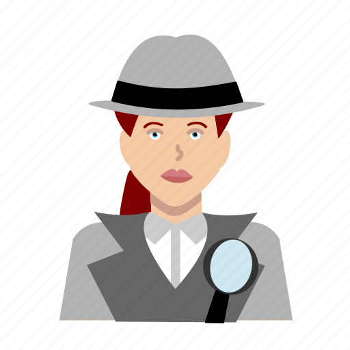 Crime, detective, female, girl, hat, police, woman icon - Download on Iconfinder