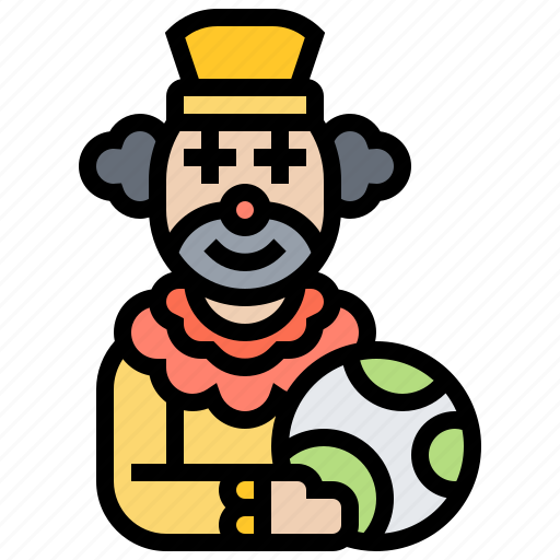 Carnival, clown, costume, entertainer, joker icon - Download on Iconfinder