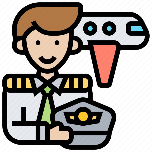 Attendant, aviation, captain, pilot, transportation icon - Download on Iconfinder
