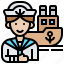 crew, navy, sailor, ship, uniform 