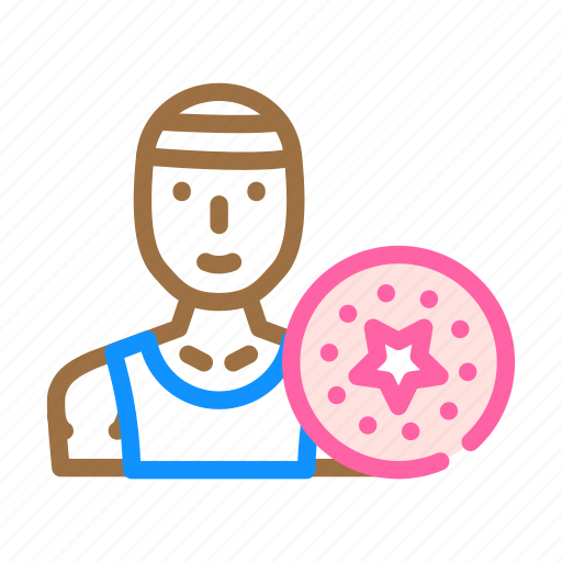 Ultimate, flying, disc, beach, sport, male icon - Download on Iconfinder