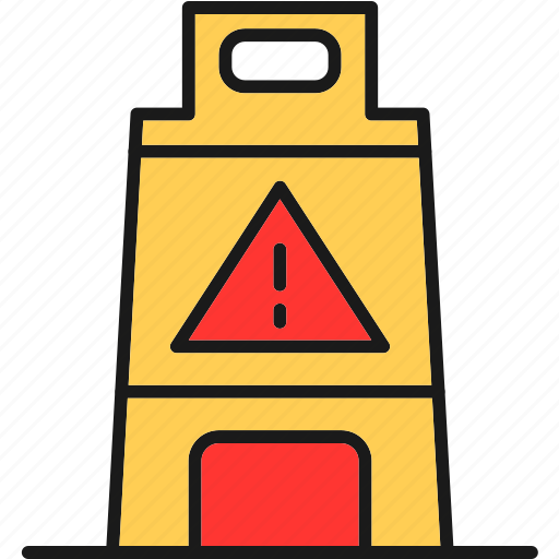 Wet, floor, block, safety, warning, mall icon - Download on Iconfinder