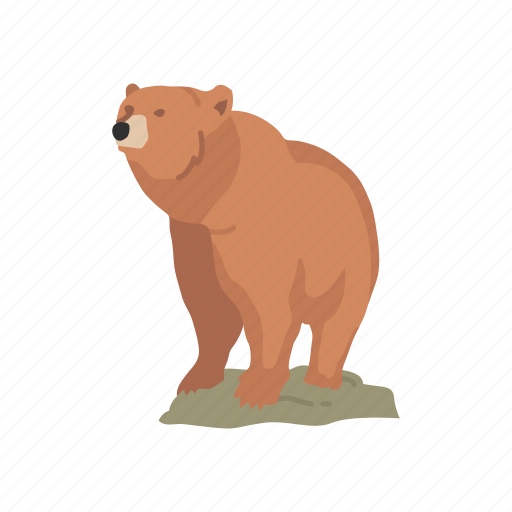 Animals, bear, brown bear, kodiak bear, kodiak brown bear, mammal icon - Download on Iconfinder