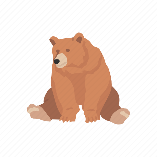 Animal, bear, brown bear, kodiak bear, kodiak brown bear, mammal icon - Download on Iconfinder