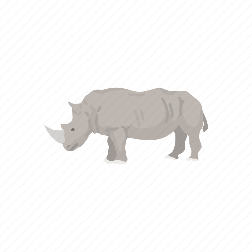 Animal, mammal, megafauna, nose-horned, rhino, rhinoceros icon - Download on Iconfinder