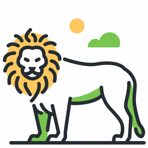 African, animal, lion, safari, wildlife icon - Download on Iconfinder