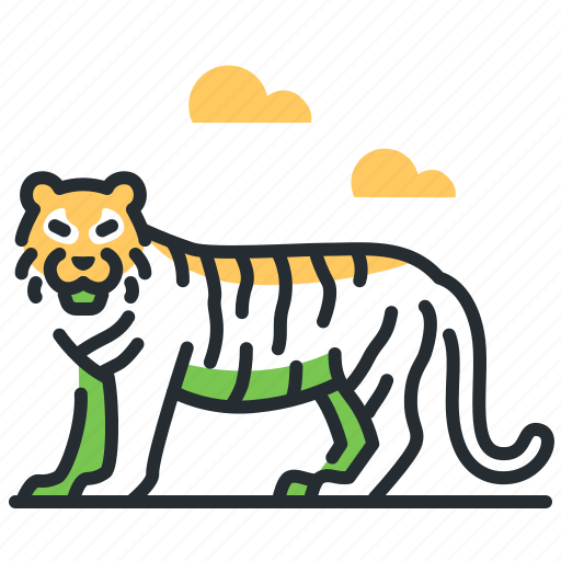 Animal, felidae, tiger, wild icon - Download on Iconfinder