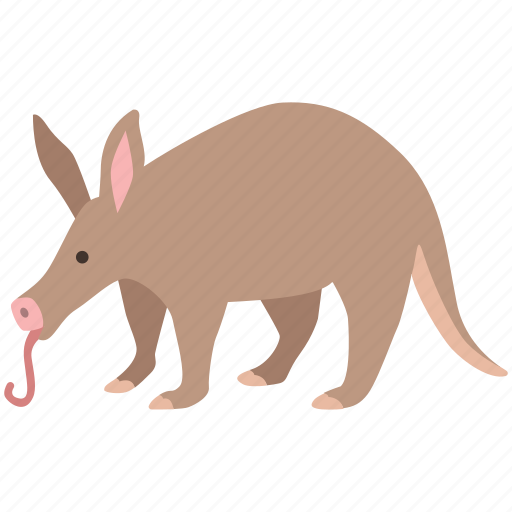 Aardvark, african, ant bear, anteater, cape, insectivore, nocturnal icon - Download on Iconfinder