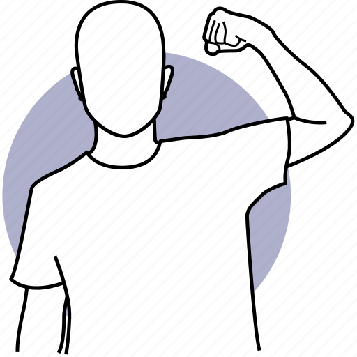 Man, bicep, strong, health, fit, fitness, person icon - Download on Iconfinder