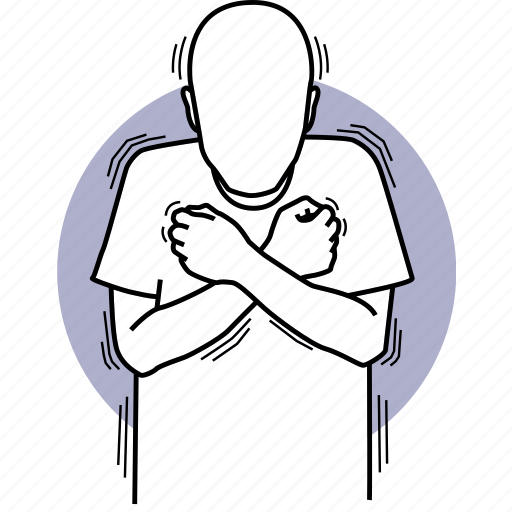 Man, anxiety, scared, nervous, cold, shaking, trembling icon - Download on Iconfinder
