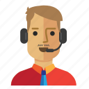 avatar, customer, man, operator, service, staff
