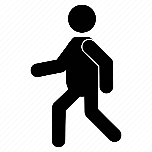 walking stick figure icon