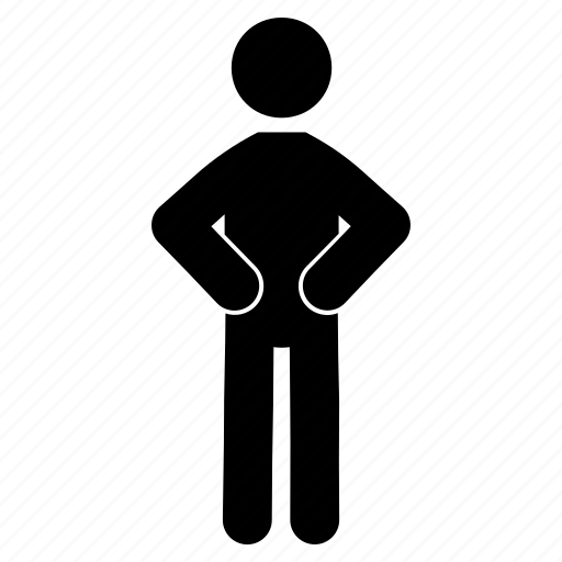 Stick Figure Standing, Walking, Drawing, Silhouette, Human, Hand