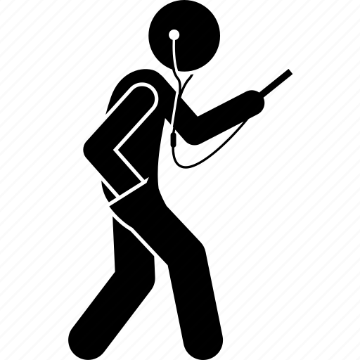 Blind, man, stick, walking icon - Download on Iconfinder