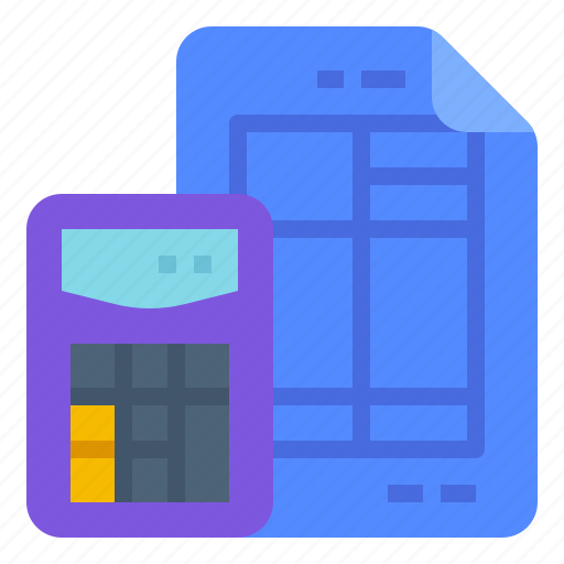 Accounting, business, calculate, calculator, report icon - Download on Iconfinder