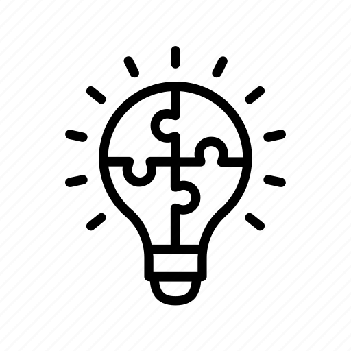 Problem, solving, puzzle, bulb icon - Download on Iconfinder