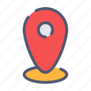 location, mark, pin, highlight