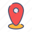 location, mark, pin, highlight 