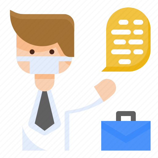 Businessman, masked, new, normal, avatar, covid, leader icon - Download on Iconfinder