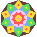mandala, cultures, art, and, design, floral, decoration