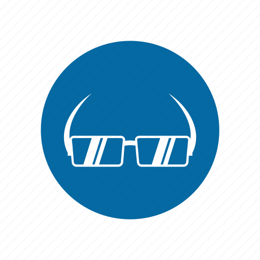 Eye glass, factory, industrial, instruction, mandatory, safety, signs icon - Download on Iconfinder