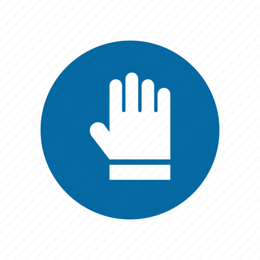 Factory, glove, industrial, instruction, mandatory, safety, signs icon - Download on Iconfinder