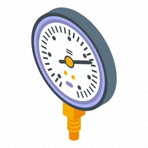 Manometer, temperature, isometric icon - Download on Iconfinder