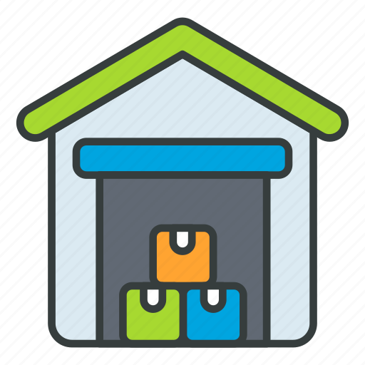 Logistic, package, factory, delivery, storage icon - Download on Iconfinder