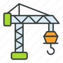 crane, industry, construction, machinery