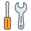screwdriver, workshop, tools, instrument, spanner 