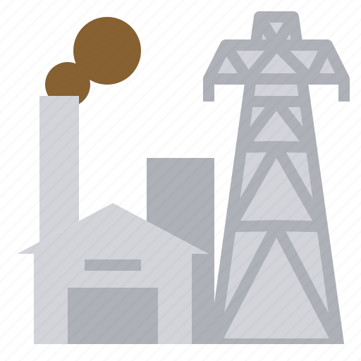 Electric, energy, geothermal, manufactoring, plant, power icon - Download on Iconfinder