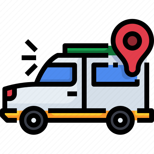 Car, gps, map, navigator, service, transportation icon - Download on Iconfinder