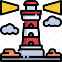 lighthouse, nature, security, signaling, tower