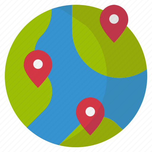 Planet, maps, and, location, space, earth, map icon - Download on Iconfinder