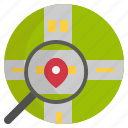 search, maps, and, location, map, find, loupe, destinations