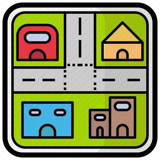 Map, maps, and, location, region, area, gps icon - Download on Iconfinder