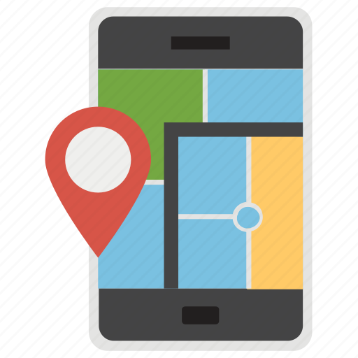 Cell phone location, gps, mobile navigation, mobile tracker, navigation, navigator icon - Download on Iconfinder