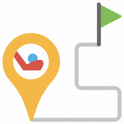 Golf course, golf pointer, gps, location marker, location pointer icon - Download on Iconfinder